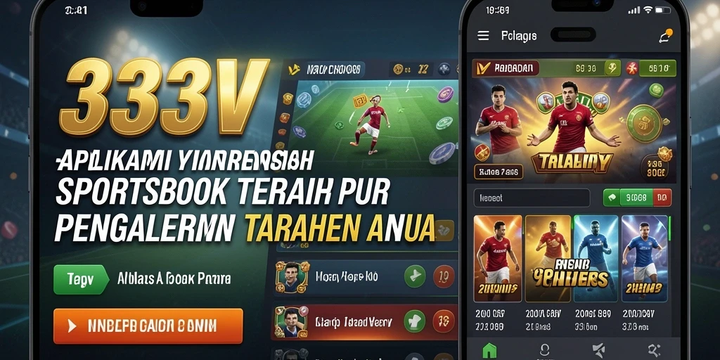 Tampilan utama 333V menampilkan berbagai pilihan taruhan olahraga.
