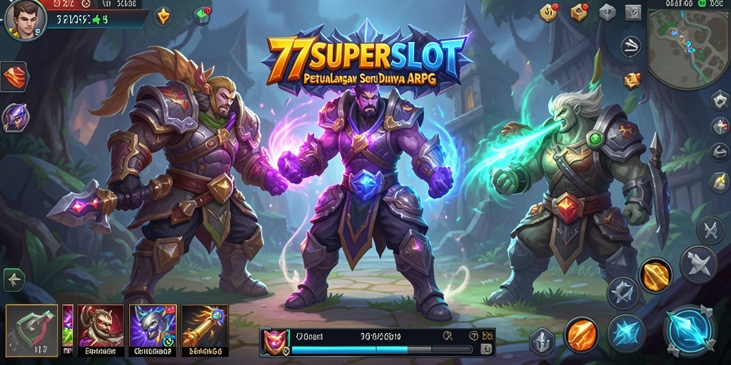 Screenshot menunjukkan aksi pertarungan menegangkan dalam 77SUPERSLOT.