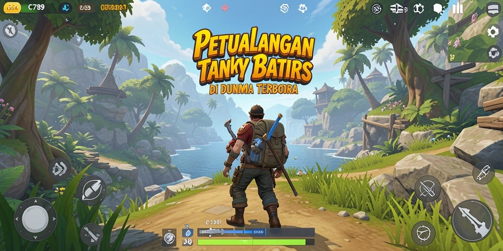 Tampilan gameplay seru dari C789 di dunia terbuka.