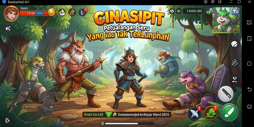 Tampilan gameplay <strong>CINASIPIT</strong> yang menakjubkan dalam petualangan seru.