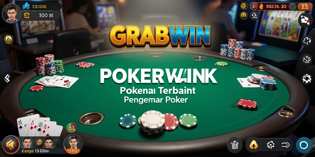Tampilan gameplay poker yang mengasyikkan di GRABWIN.