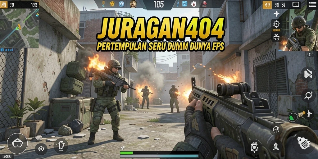 Tampilkan aksi seru dalam gameplay JURAGAN404 yang menegangkan.