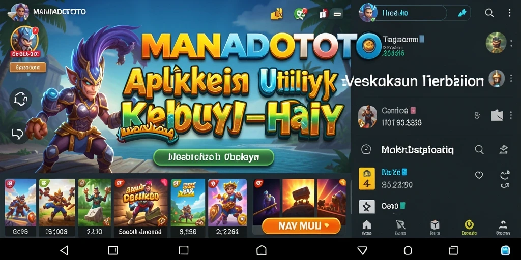 Tampilan antarmuka aplikasi MANADOTOTO yang menarik dan fungsional.