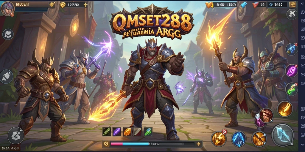 Screenshot gameplay OMSET288 menampilkan aksi ARPG yang mendebarkan.