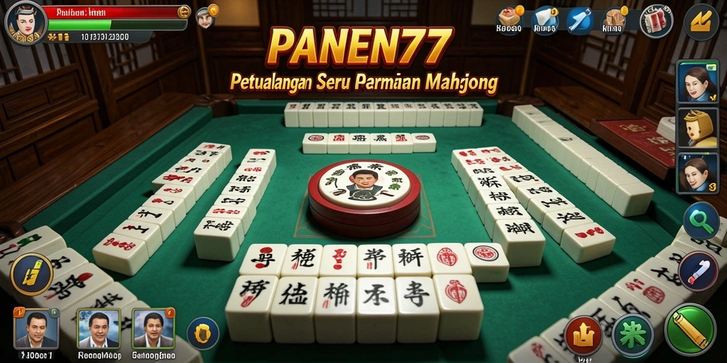 Tampilan gameplay seru di PANEN77 dengan berbagai desain Mahjong.
