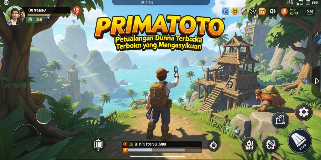Gameplay seru di dunia terbuka PRIMATOTO yang memikat.