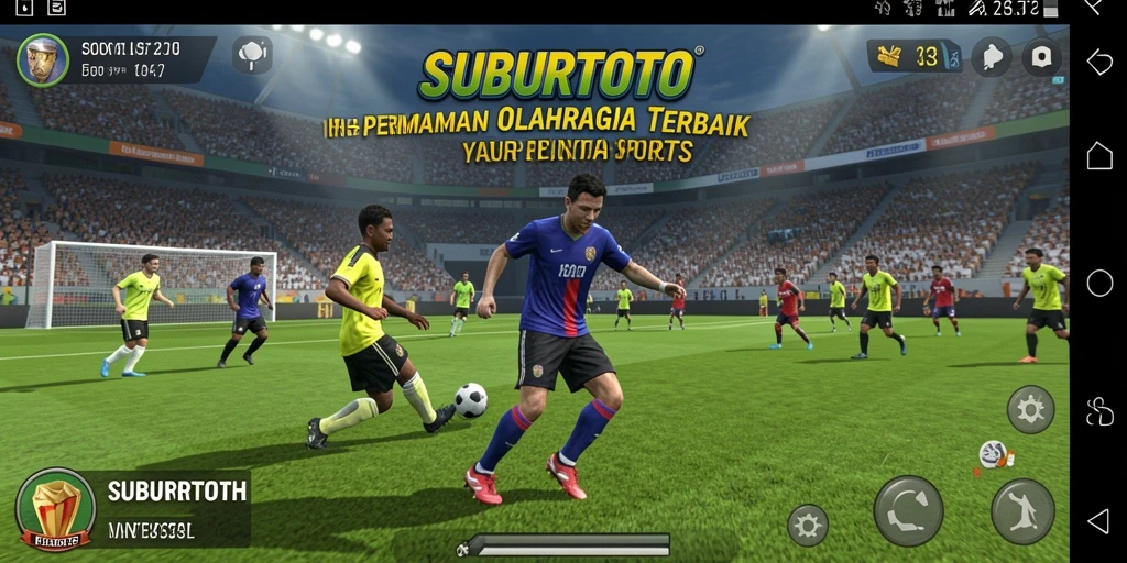 Tampilan gameplay mendebarkan dari SUBURTOTO dengan berbagai olahraga.